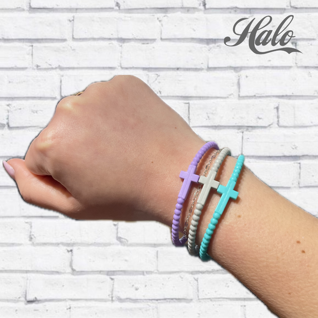 Cross Silicone Seasonal Bracelets {Ryan & Rose Jesus Bracelets}