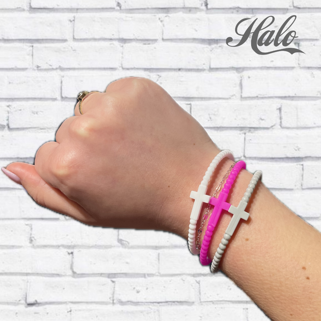 Cross Silicone Seasonal Bracelets {Ryan & Rose Jesus Bracelets}
