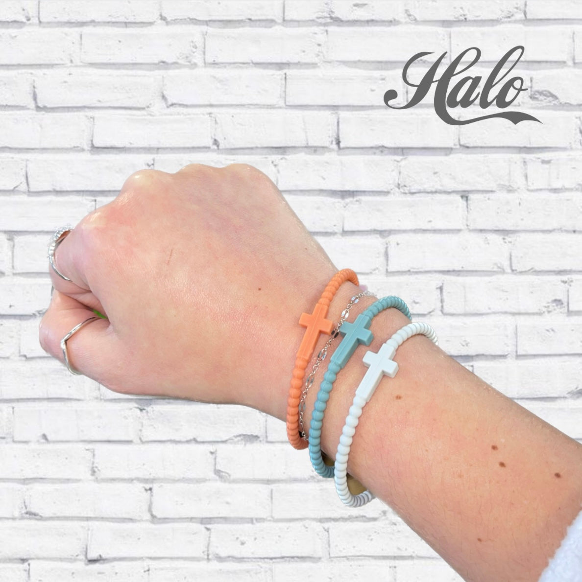 Cross Silicone Seasonal Bracelets {Ryan & Rose Jesus Bracelets}