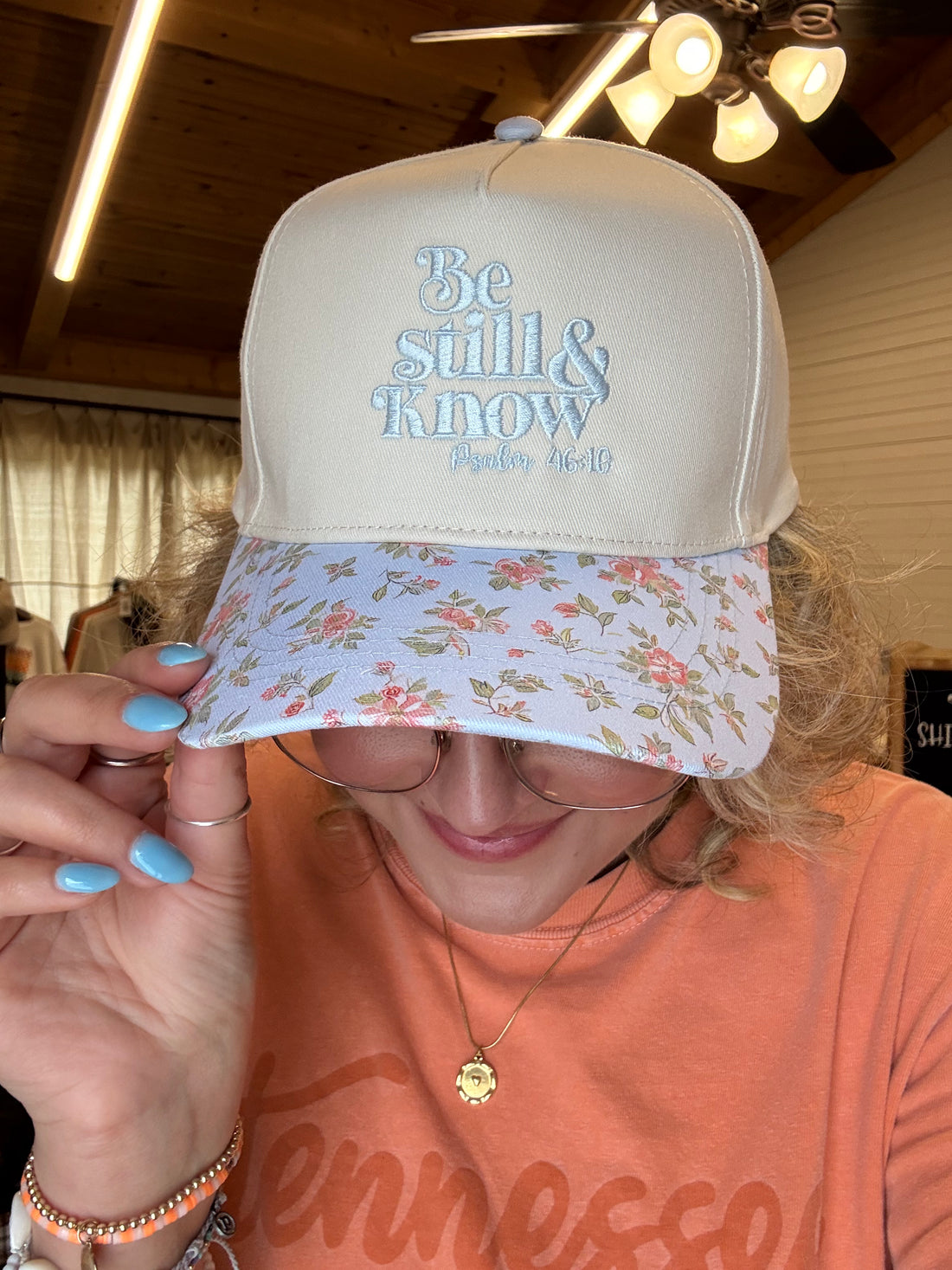 Be Still & Know {Embroidered Hat}