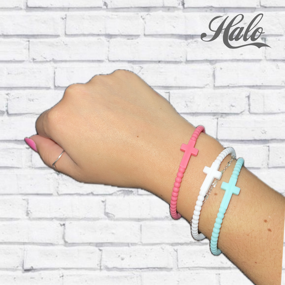 Cross Silicone Seasonal Bracelets {Ryan & Rose Jesus Bracelets}