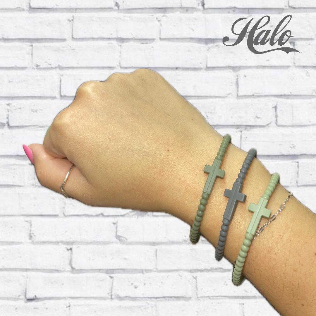 Cross Silicone Seasonal Bracelets {Ryan & Rose Jesus Bracelets}