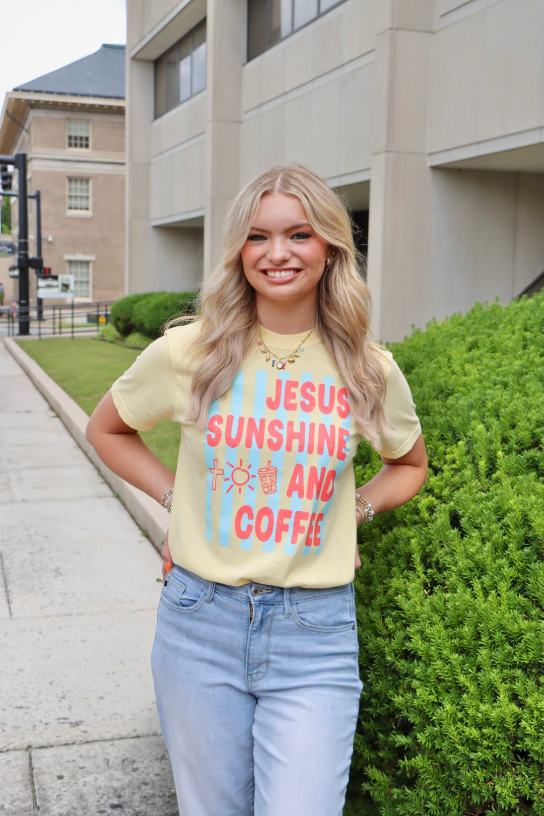 Jesus, Sunshine, & Coffee {Comfort Colors}
