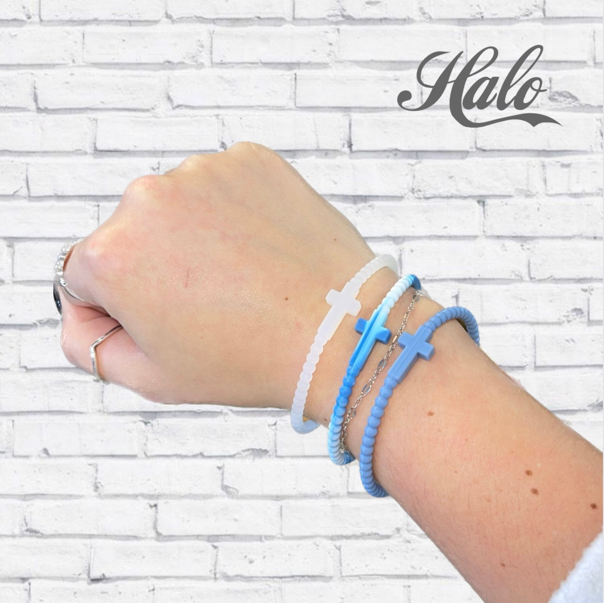 Cross Silicone Seasonal Bracelets {Ryan & Rose Jesus Bracelets}