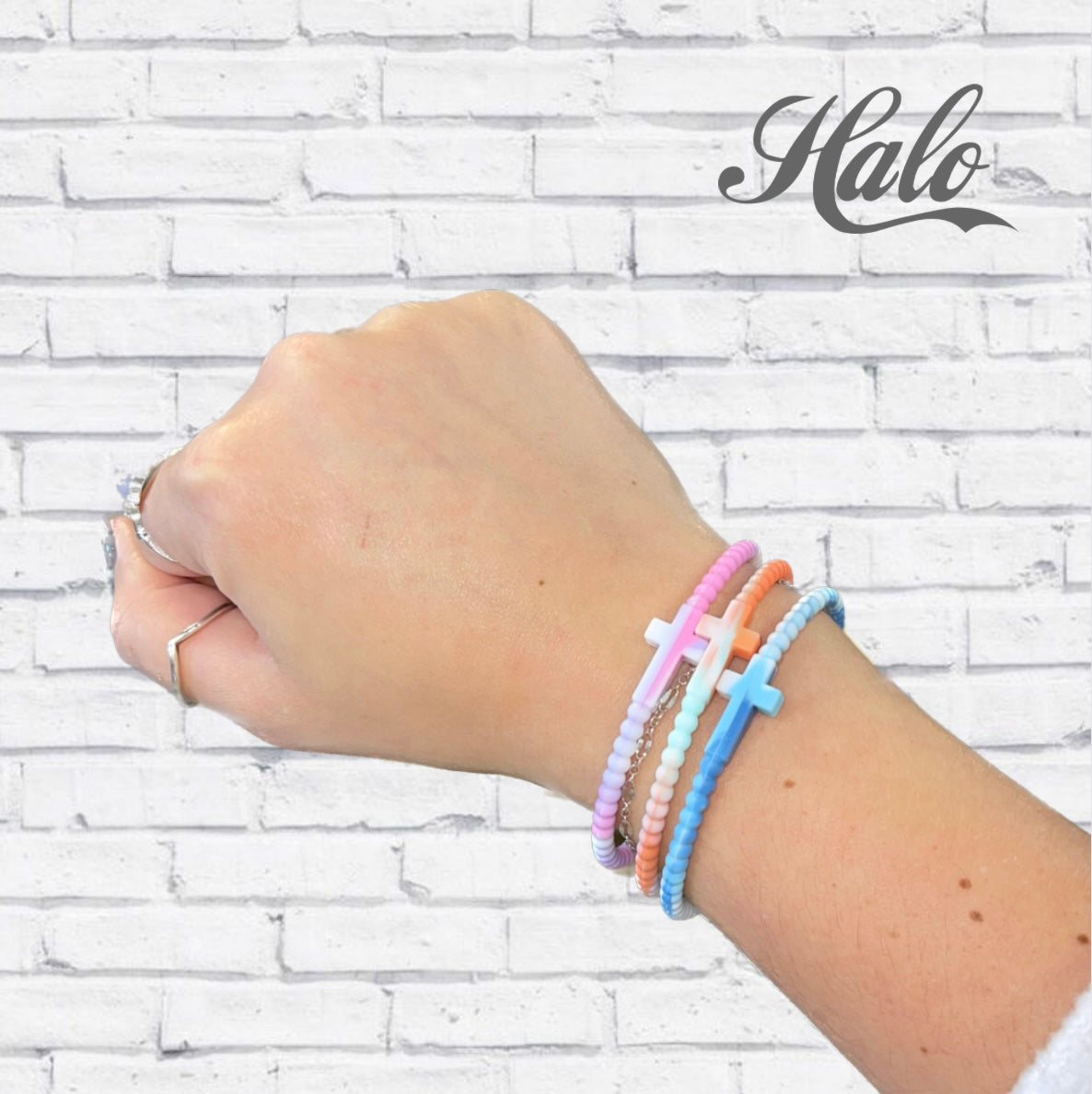 Cross Silicone Seasonal Bracelets {Ryan & Rose Jesus Bracelets}
