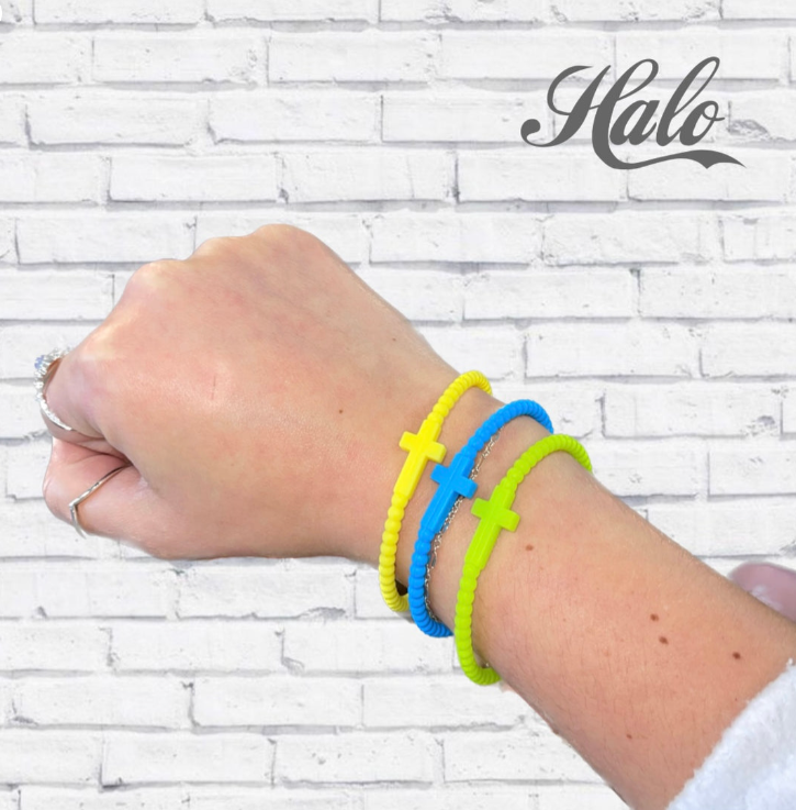 Youth Cross Silicone Bracelets {Ryan & Rose Jesus Bracelets}