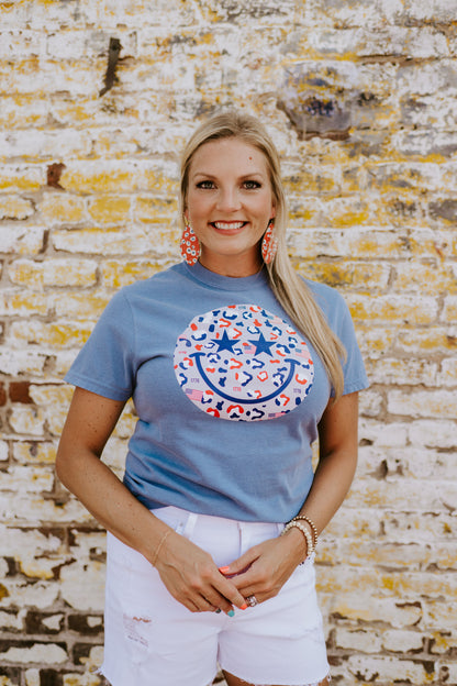 Leopard Smiley Face {USA} ~ Adults &amp; Littles