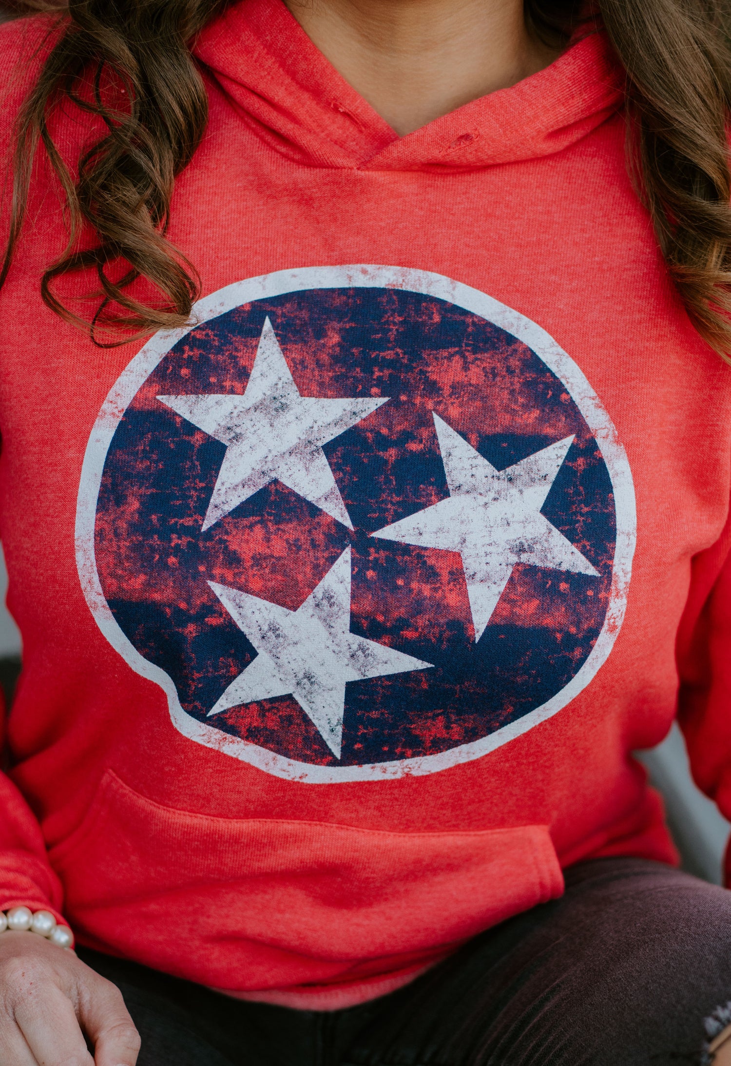 Tennessee Tristar Hoodie {Red}