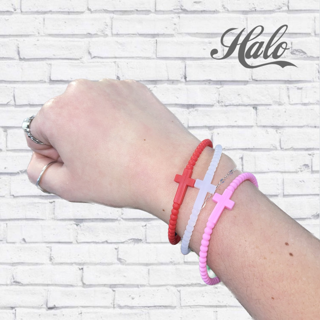 Cross Silicone Seasonal Bracelets {Ryan &amp; Rose Jesus Bracelets}