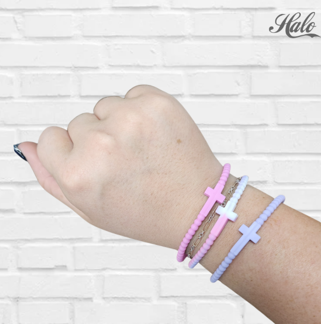 Cross Silicone Seasonal Bracelets {Ryan &amp; Rose Jesus Bracelets}
