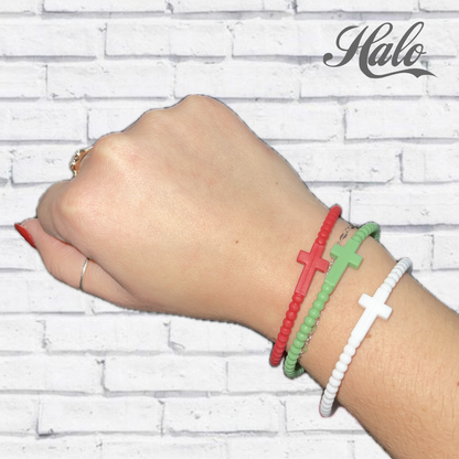 Cross Silicone Seasonal Bracelets {Ryan &amp; Rose Jesus Bracelets}