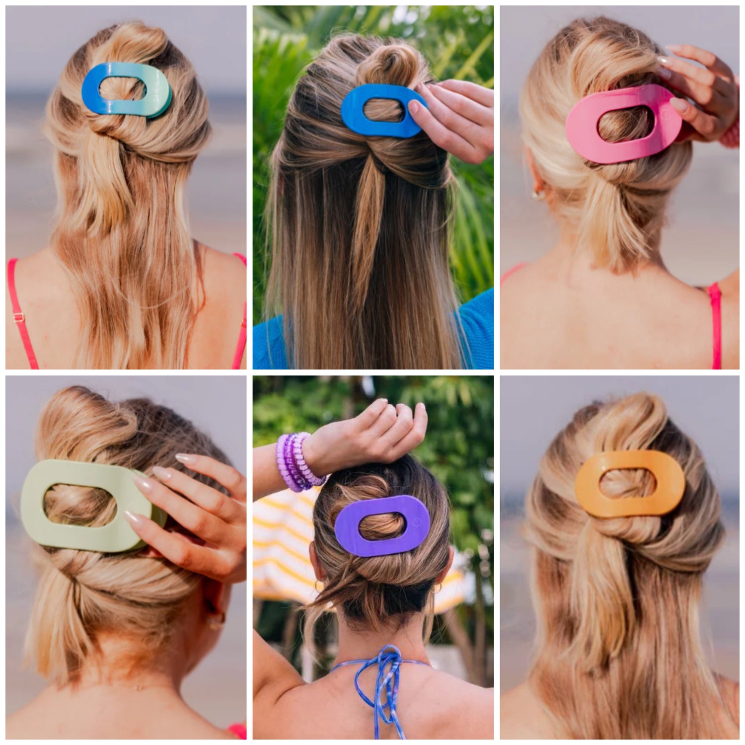 Teletie Rounded Flat Clips {Summer Collection}