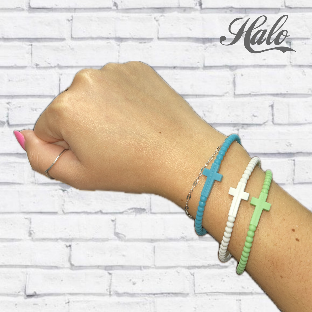 Cross Silicone Seasonal Bracelets {Ryan &amp; Rose Jesus Bracelets}