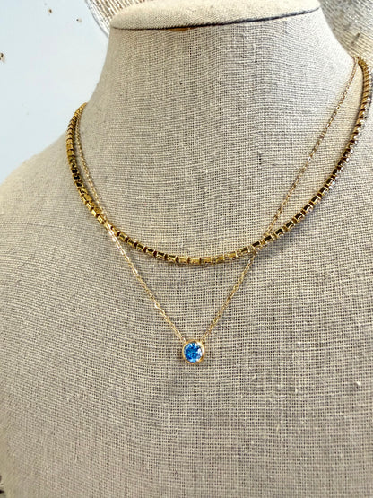 18K STAINLESS STEEL TARNISH FREE LAYERED NECKLACE