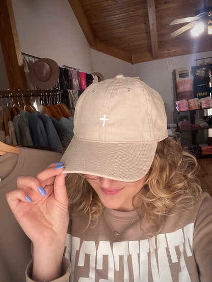 Embroidered Corduroy Caps