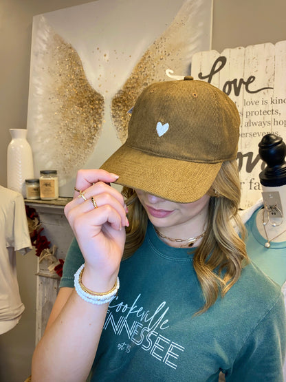 Embroidered Corduroy Caps