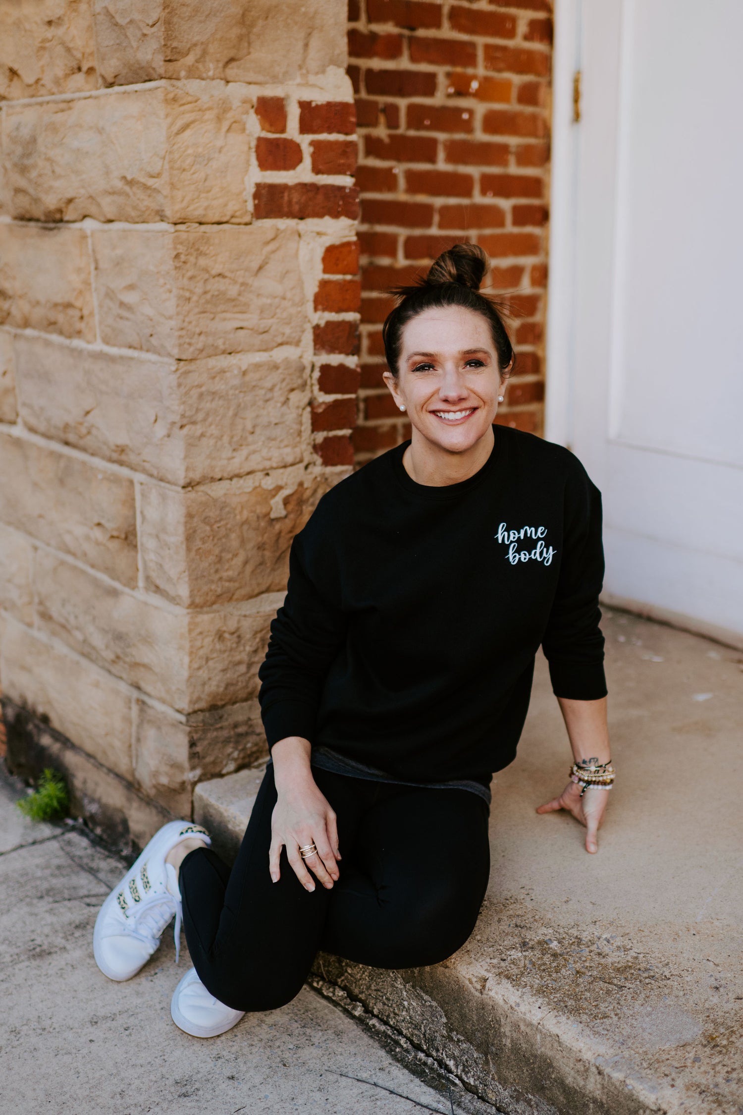 homebody {Embroidered Crewneck Fleece}