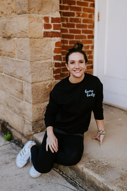 homebody {Embroidered Crewneck Fleece}