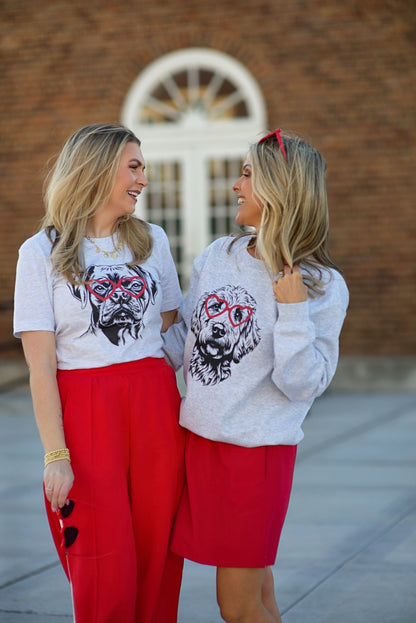 Love at First Woof {Tee &amp; Crewneck Fleece}