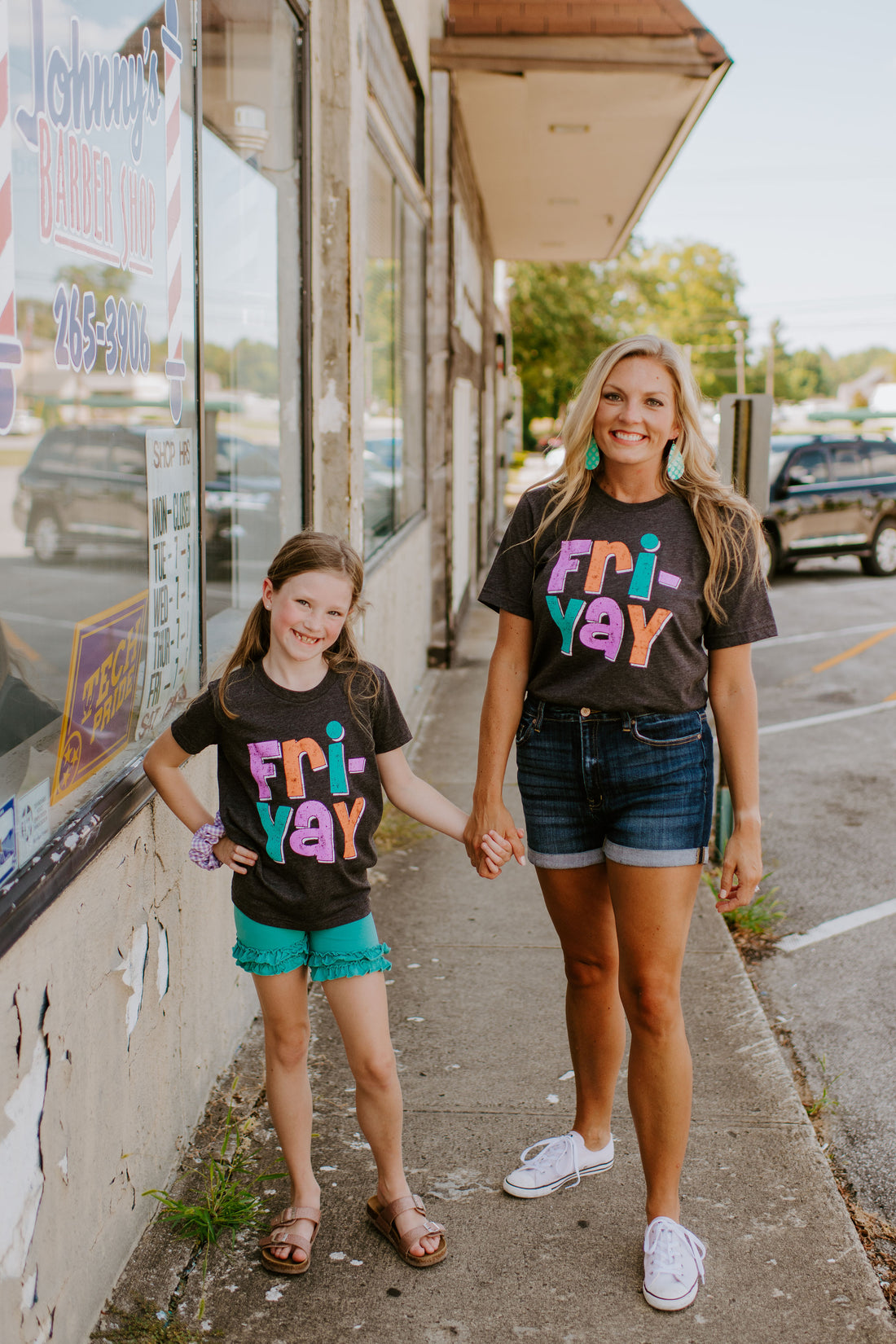 FRI-YAY {Dark Heather Grey} Adults &amp; Littles