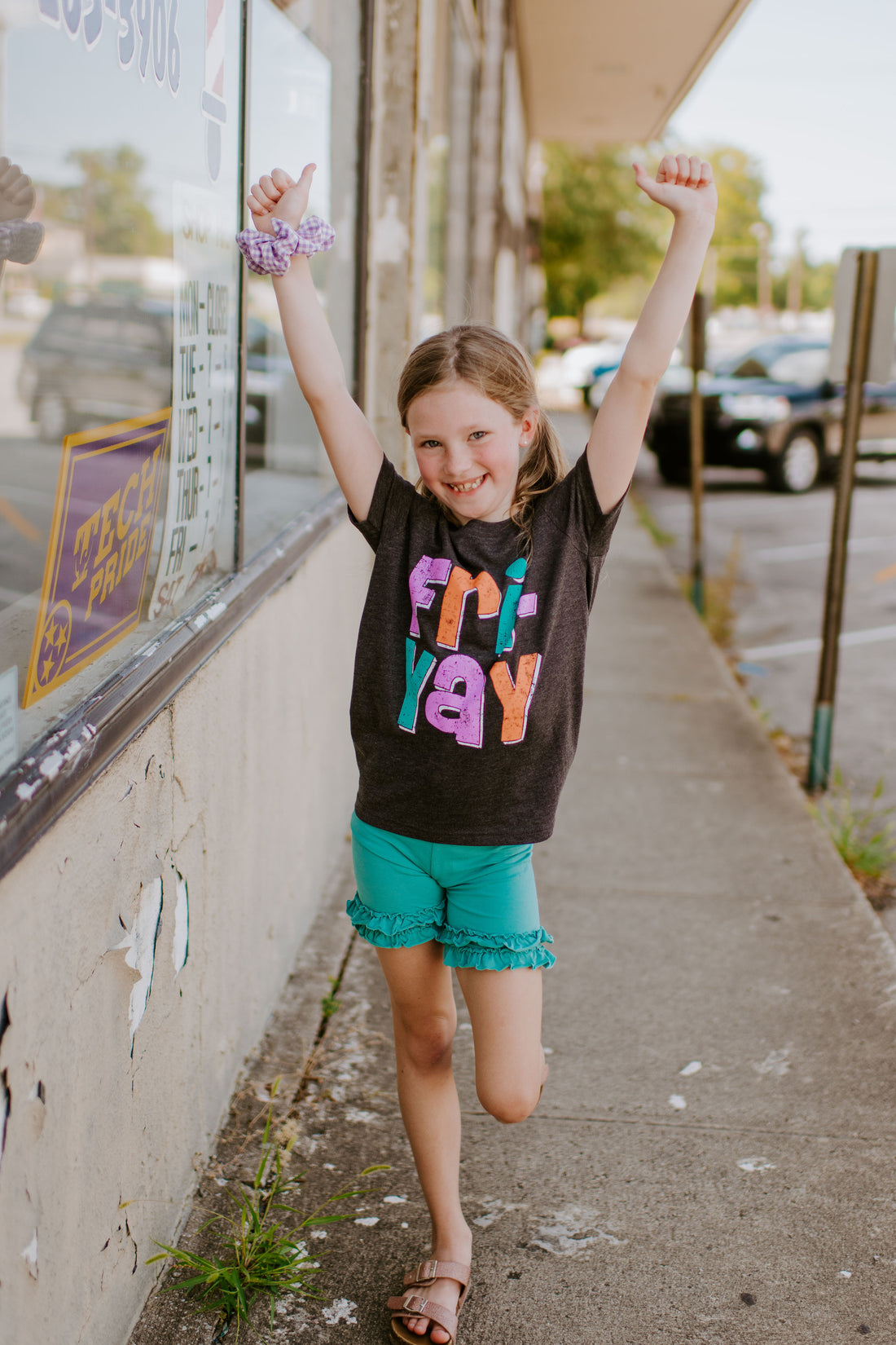 FRI-YAY {Dark Heather Grey} Adults &amp; Littles