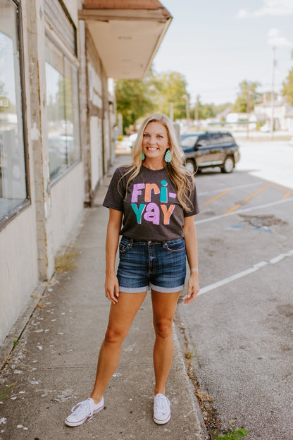 FRI-YAY {Dark Heather Grey} Adults &amp; Littles